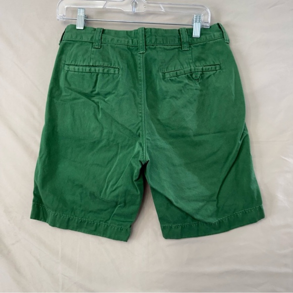 J.CREW Shorts Mens Chino Size 29 Green Stanton Flat Front 9” Inseam - Picture 5 of 5